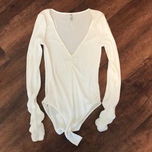 Free people cream bodysuit